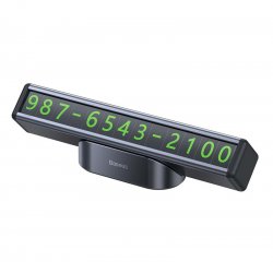 Baseus Square Bar Temporary Parking Number Plate (Black)