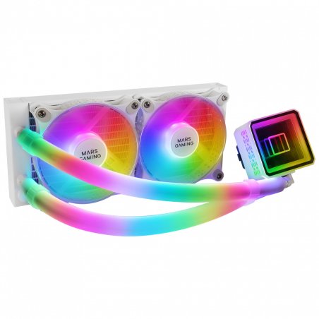 Kit Watercooling AIO Mars Gaming ML-Ultra RGB - 240mm (Blanc)