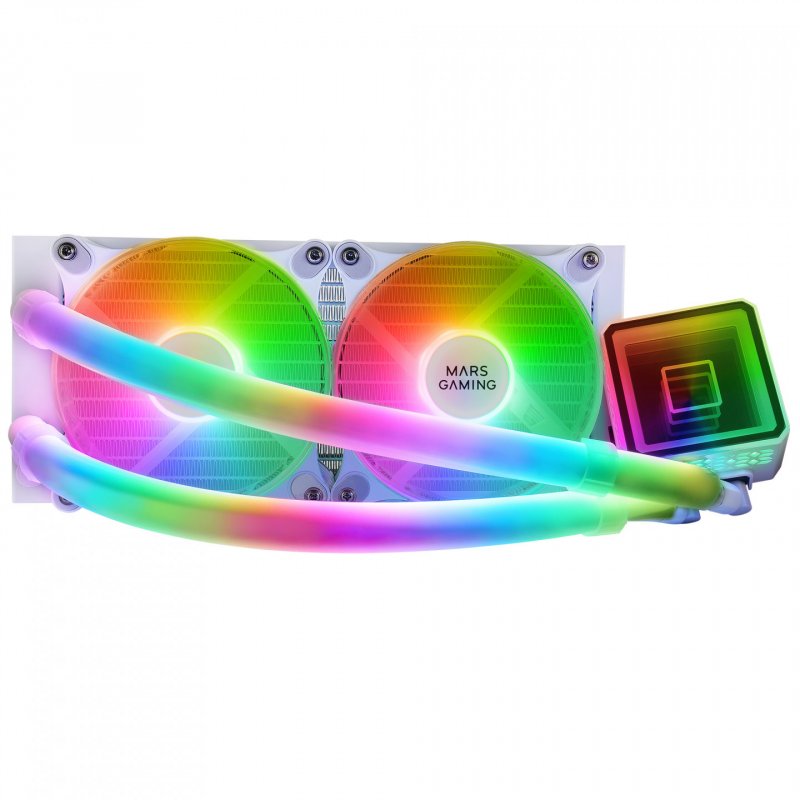 Kit Watercooling AIO Mars Gaming ML-Ultra RGB - 240mm (Blanc)