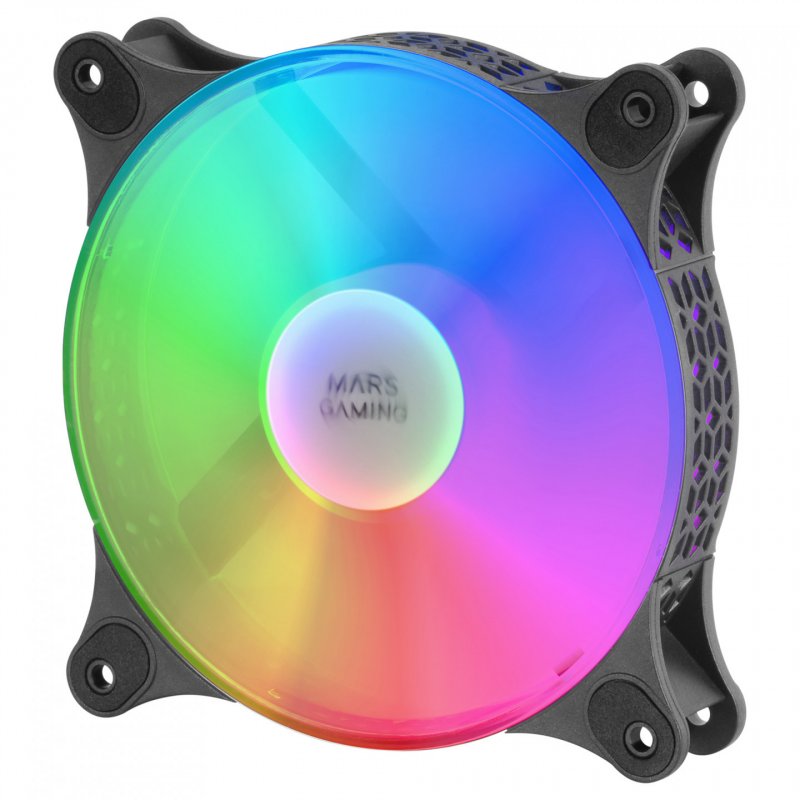 Lot de 2 Ventilateurs boitier Mars Gaming MF-Duo RGB - 12cm (Noir)
