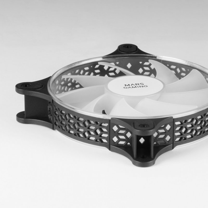 Mars Gaming MFDUO système de refroidissement d’ordinateur Boitier PC Ventilateur 12 cm Noir