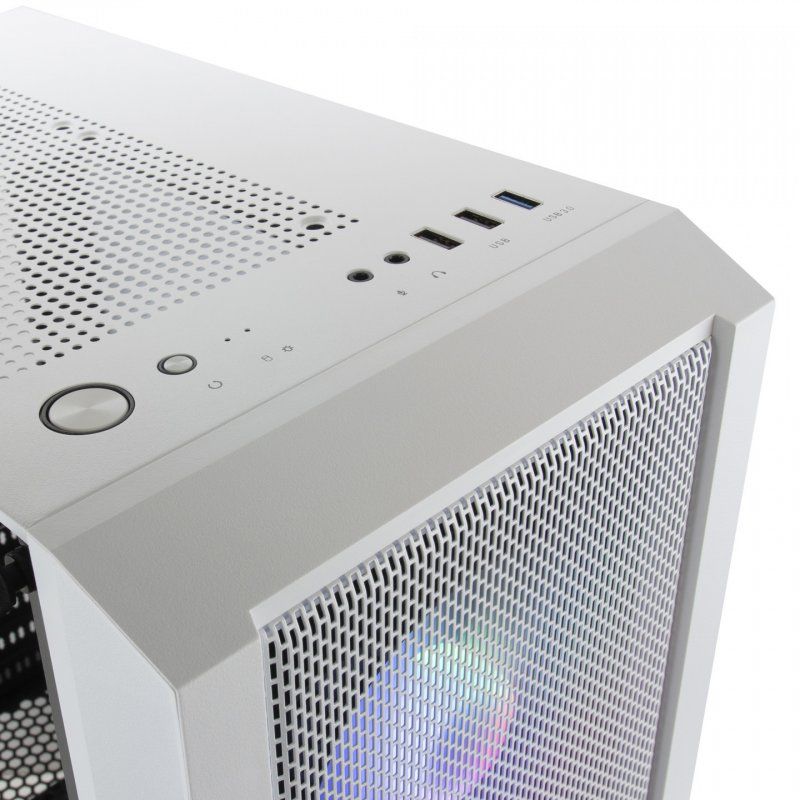 Mars Gaming MCCW unité centrale Midi Tower Blanc
