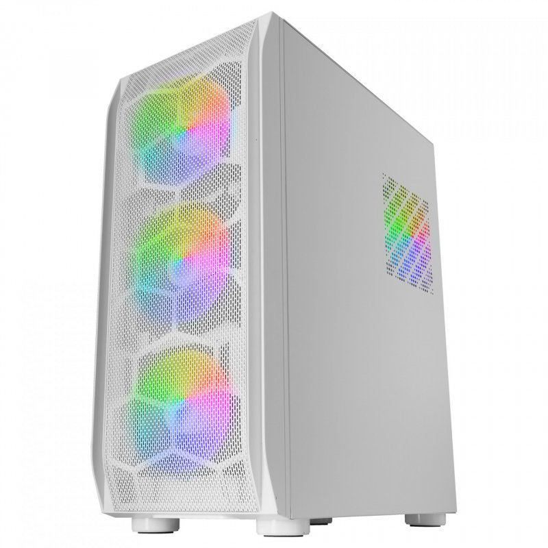 Boitier Moyen Tour E-ATX Mars Gaming MC-KX RGB avec panneau vitré (Blanc)