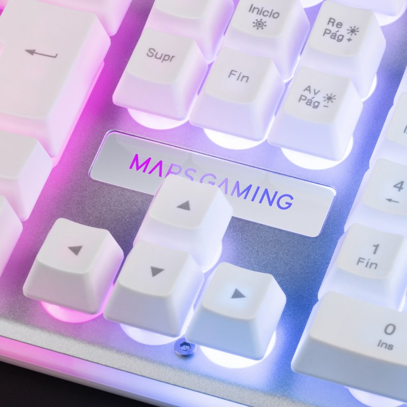 Clavier Gamer Mars Gaming MK220 RGB (Blanc)