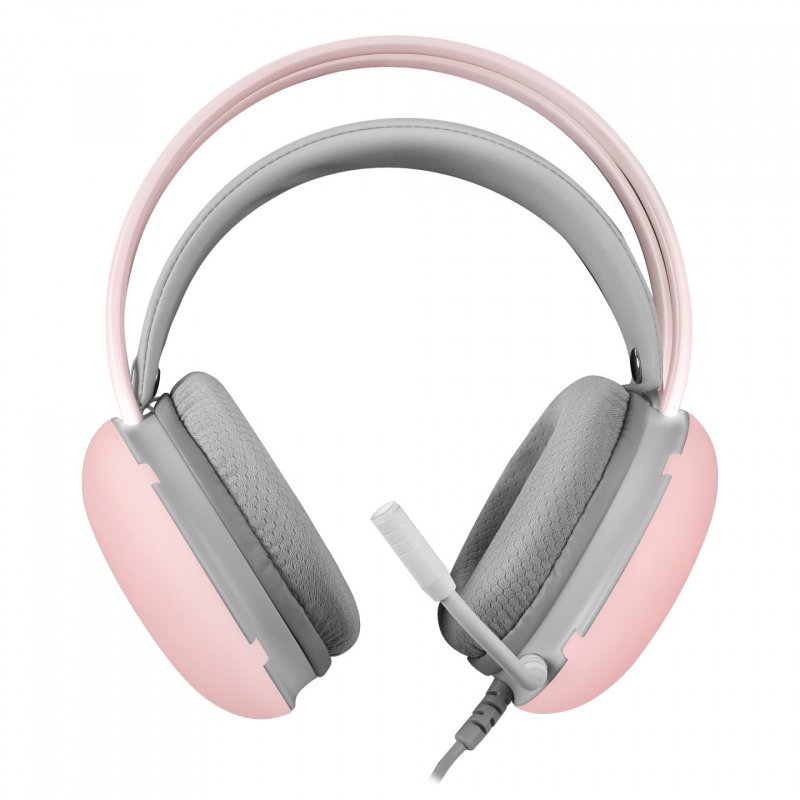Mars Gaming MH-GLOW Pink 360° Full Chroma RGB Flow Headset Noise Cancelling Microphone Ultra-Lightweight Design