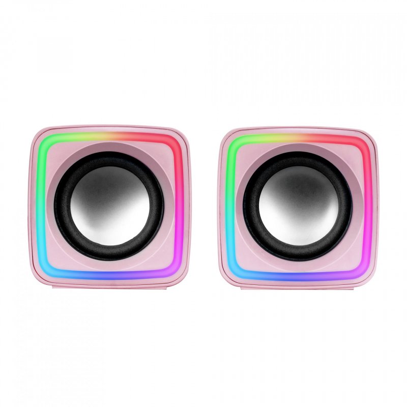 Mars Gaming MSCUBEP haut-parleur Rose Avec fil 8 W