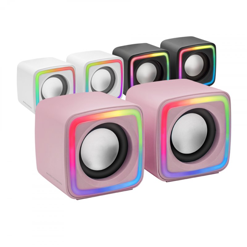 Enceintes Mars Gaming MSCube RGB (Noir)