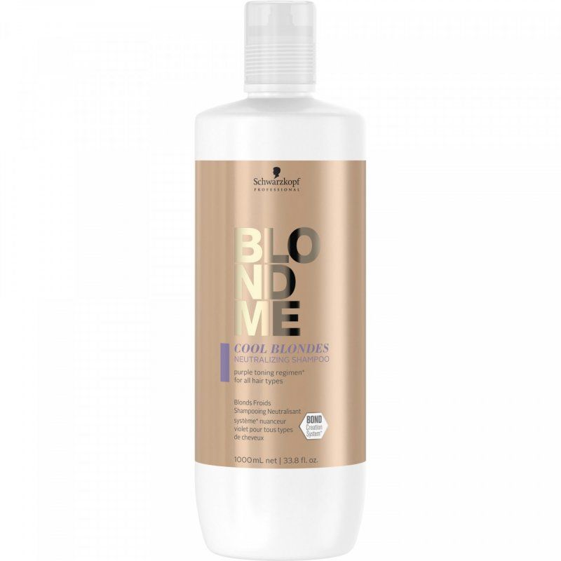 Schwarzkopf Shampooing Neutralisant Blonds Froids BLONDME 1000ml
