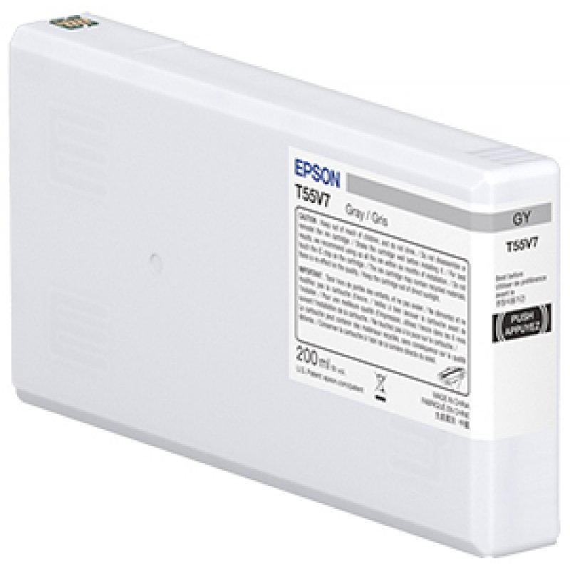 EPSON T55W7 Gray Ink Cartridge 200ml
