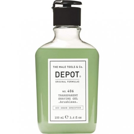 NO. 406 TRANSPARENT SHAVING GEL .brushless 100ML