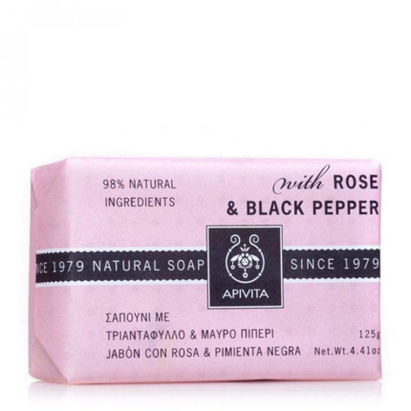 Natural Soap Rose 125g