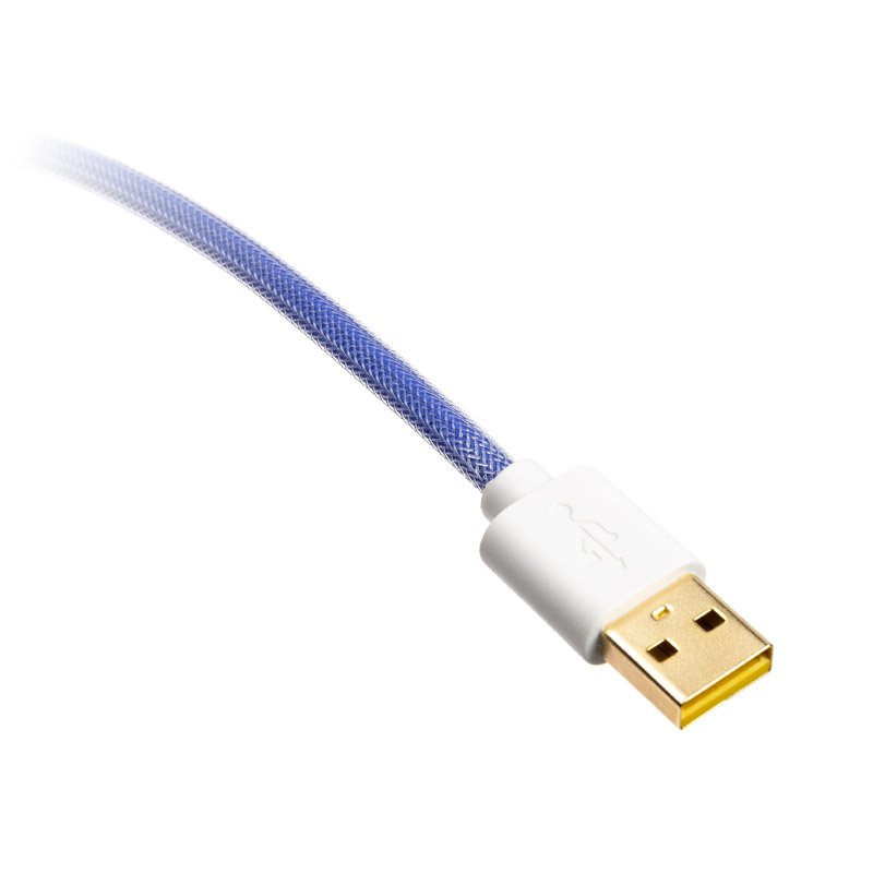 Ducky Premicord Afterglow Coiled Cable, USB Typ C auf Typ A - 1,8m