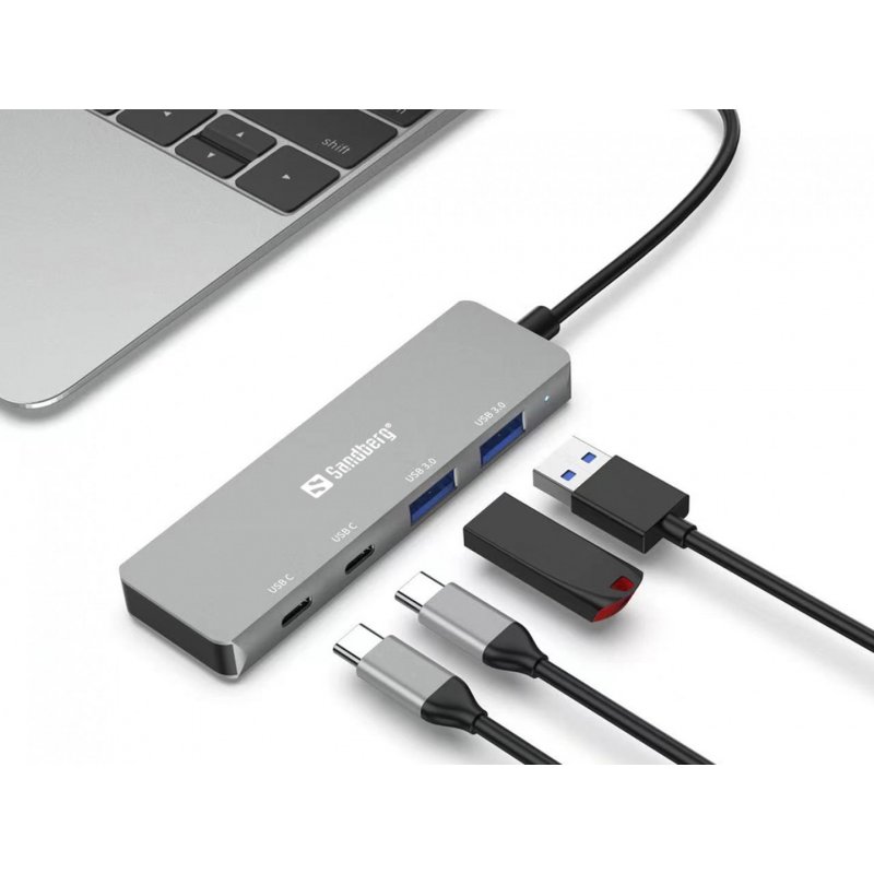 Sandberg USB-C to 2xUSB-A 2xUSB-C Hub