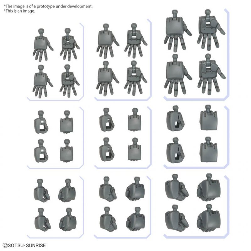 GUNDAM - Option Parts Set Gunpla 4 (Build Hands Round) - Model Kit