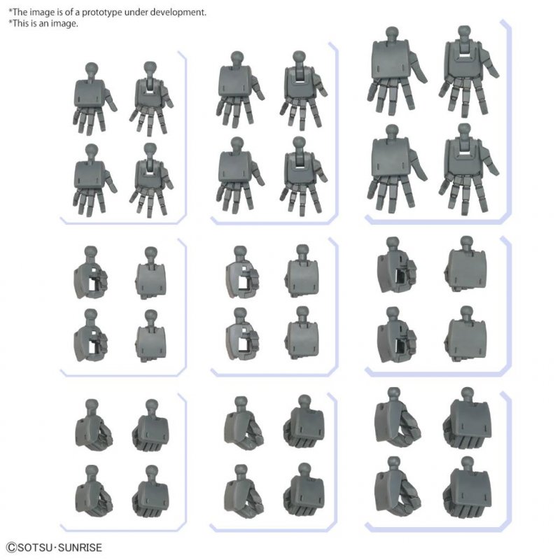 GUNDAM - Option Parts Set Gunpla 3 (Build Hands Edge) - Model Kit