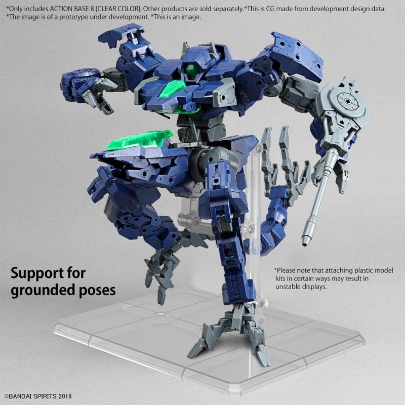 STOCKICX1 - GUNDAM - Action Base 8 (Clear Color) - Model Kit
