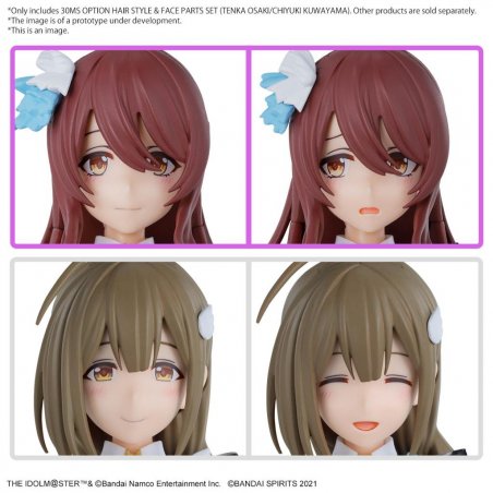 THE IDOLMASTER - 30MS Option hair style & Face Parts Set - Model Kit