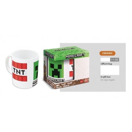 Stor Young Adult - Minecraft - Mug Céramique en Boîte Cadeau - TNT - 325 ML