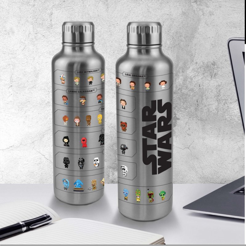 Star Wars - Bouteille d'eau en métal 500ml Personnages