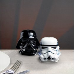 Star Wars - Salière et poivrière en céramique Dark Vador et Stormtrooper