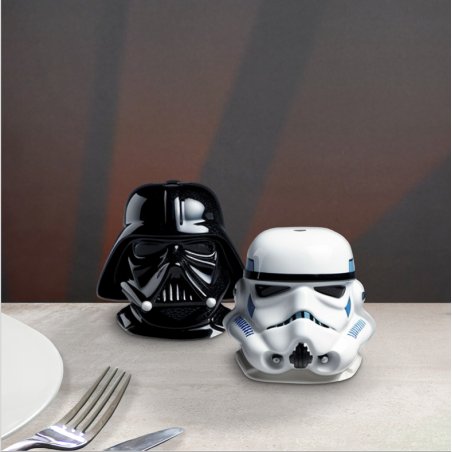 Star Wars - Salière et poivrière en céramique Dark Vador et Stormtrooper