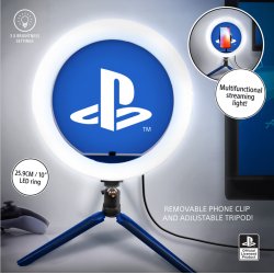 PlayStation - Lampe de streaming avec support pour téléphone