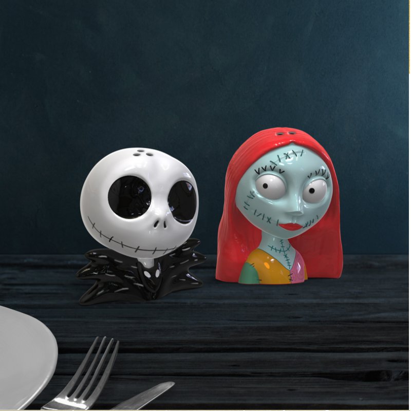 Disney - L'Étrange Noël de monsieur Jack - Salière et poivrière en céramique Jack et Sally