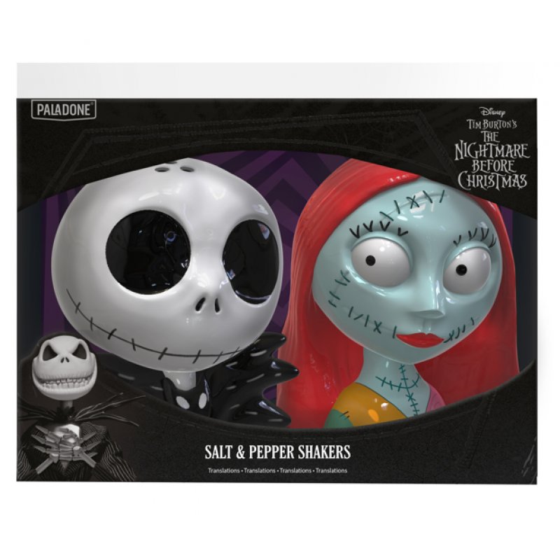 Disney - L'Étrange Noël de monsieur Jack - Salière et poivrière en céramique Jack et Sally
