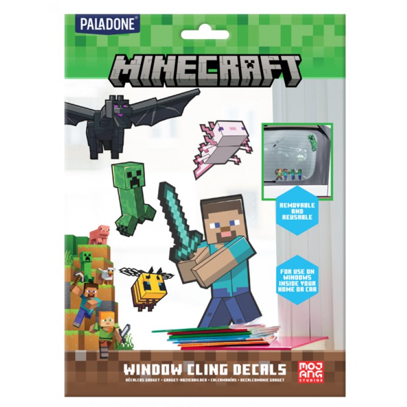 Mojang Studios - Minecraft - Set de Stickers pour Fenêtre