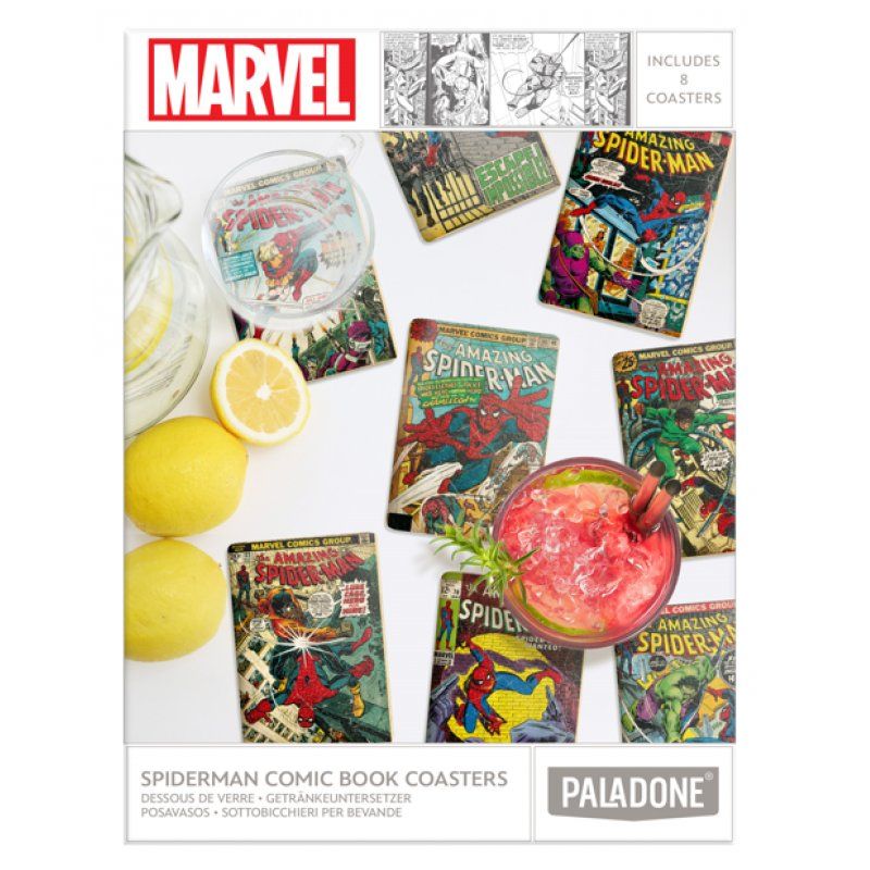 Marvel - Spider-Man - Ensemble de 8 sous-verres couverture de comics