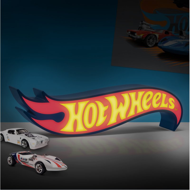 Hot Wheels - Lampe en forme de logo Hot Wheels