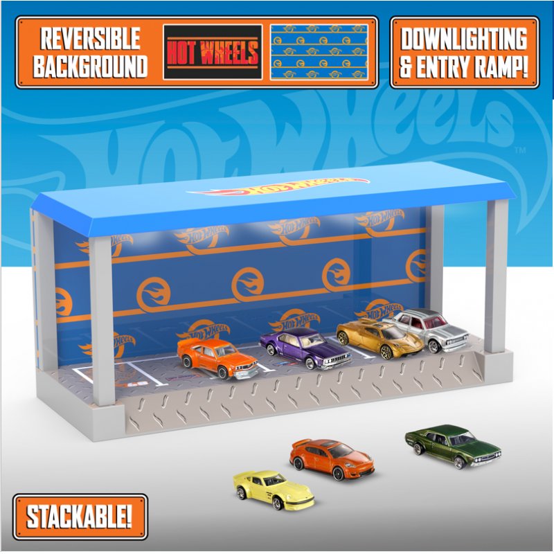 HOT WHEELS - Garage - Boite Display avec Lampe