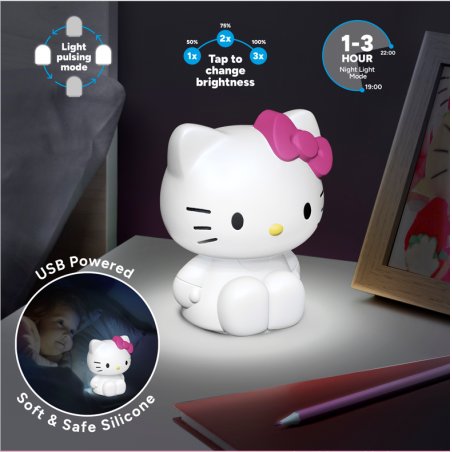 Hello Kitty - Veilleuse rechargeable en silicone Hello Kitty