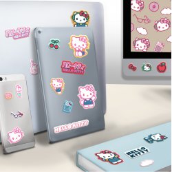 Hello Kitty - Set de Stickers Gadget Puffy