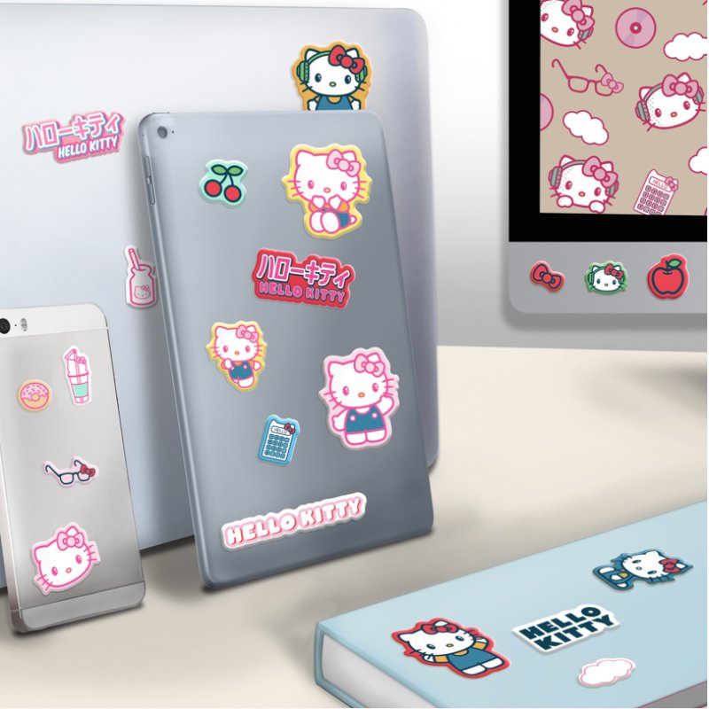 Hello Kitty - Set de Stickers Gadget Puffy
