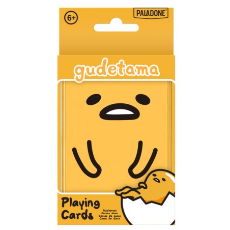 Gudetama - Cartes à jouer avec boîte de rangement en métal