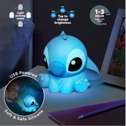 LILO & STITCH - Stitch - Lampe en Silicone Rechargeable 15cm