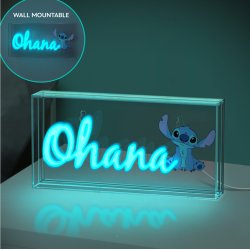 LILO & STITCH - Ohana - Lampe Led Neon 15.5x30.5cm