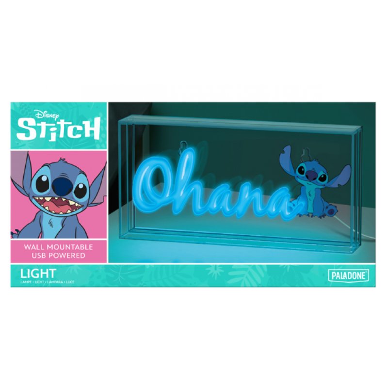 LILO & STITCH - Ohana - Lampe Led Neon 15.5x30.5cm
