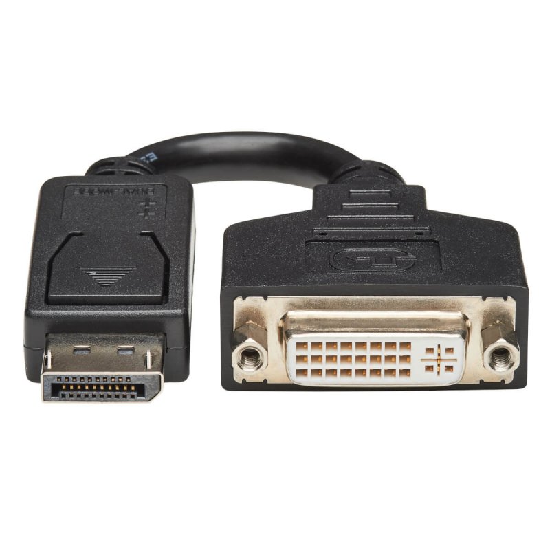 Tripp Lite P134-000 DisplayPort to DVI-I Adapter Cable (M/F), 6 in. (15.2 cm)
