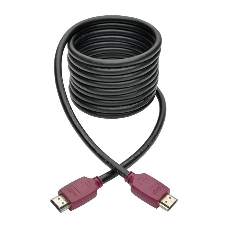 Tripp Lite P569-010-CERT 4K HDMI Cable with Ethernet (M/M) - 4K 60 Hz, Gripping Connectors, 10 ft.