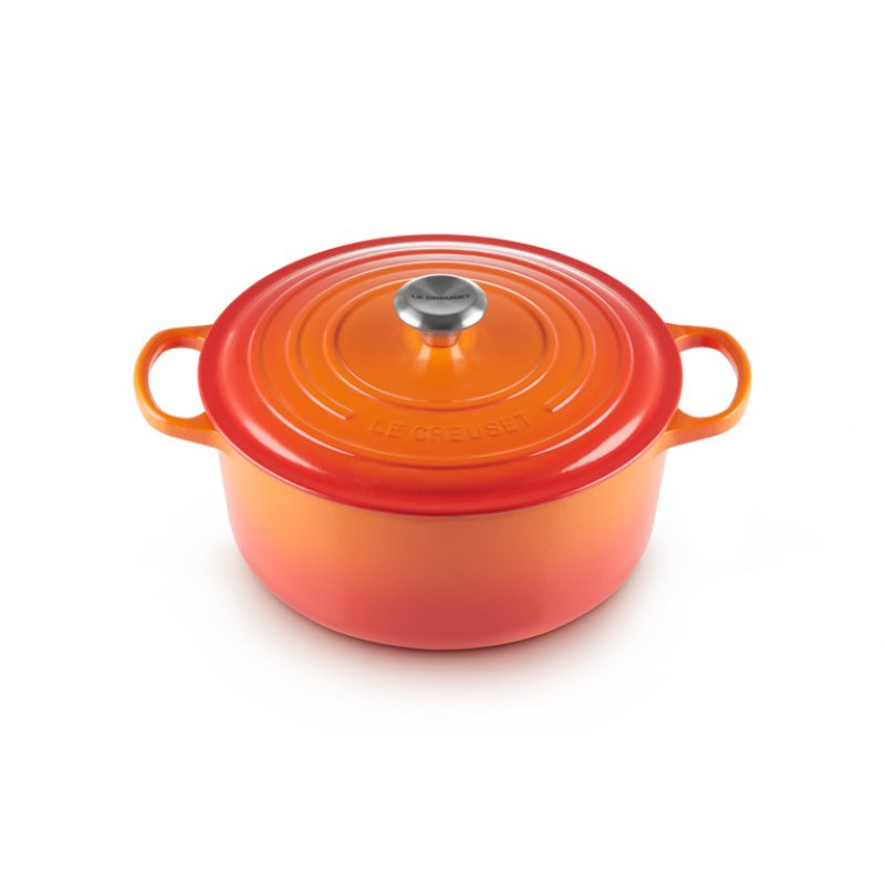 Le Creuset 21177280902430 6,7 L Rond Orange, Rouge