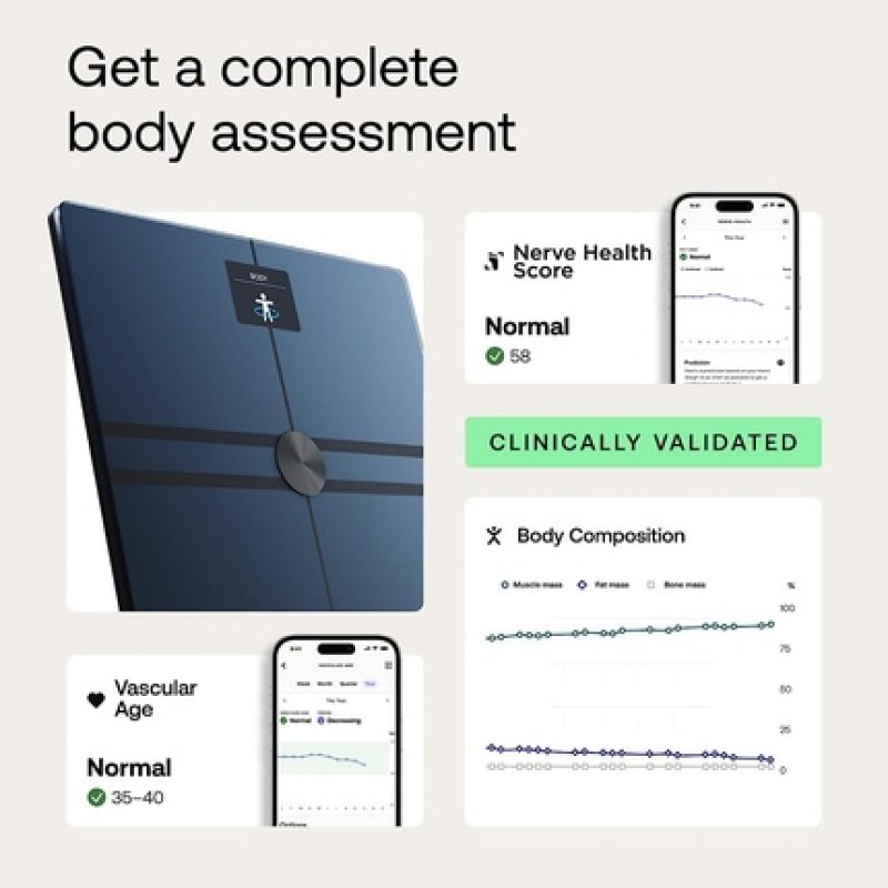 Pèse personne connecté Withings Body Comp (Noir)