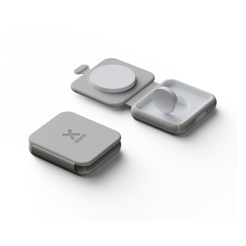 FOLDABLE WIRELESS TRAVEL CHARGER 2IN1