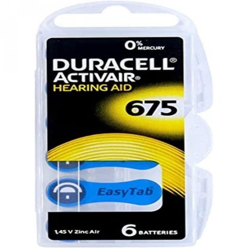 Dura Zinc Air Hearing Aid 675 1.45V  6er