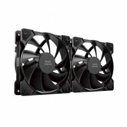 Mars Gaming MFPROX2 computer cooling system Computer case Fan 12 cm Black 2 pc(s)