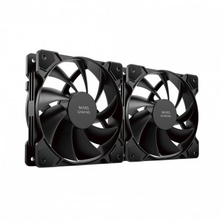 Mars Gaming MFPROX2 système de refroidissement d’ordinateur Boitier PC Ventilateur 12 cm Noir 2 pièce(s)