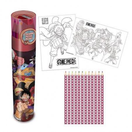ONE PIECE - Equipage Chapeaux de paille - Tube 2 posters crayons