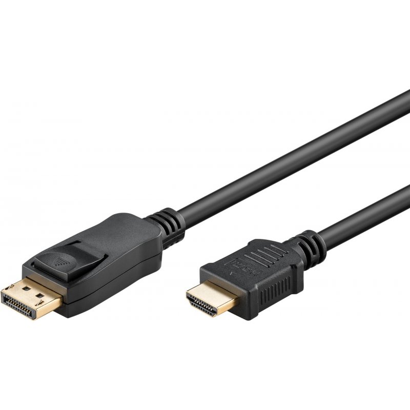 Goobay 2m, DisplayPort-auf-HDMI™-Adapterkabel 1.4, 4K@30Hz , vergoldete Kontakte