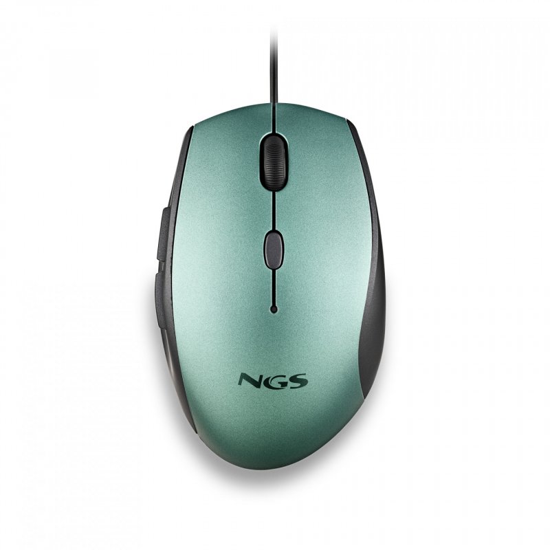 Souris filaire NGS Moth (Noir/Vert)